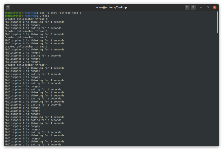 The working solution running