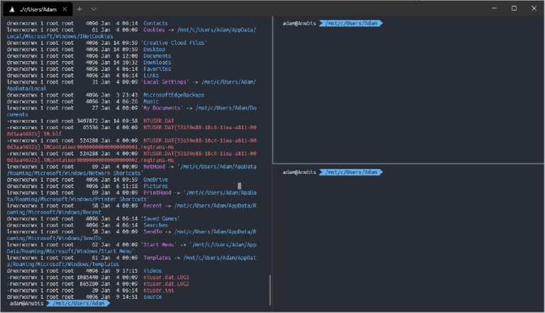 Example of the new Windows Terminal